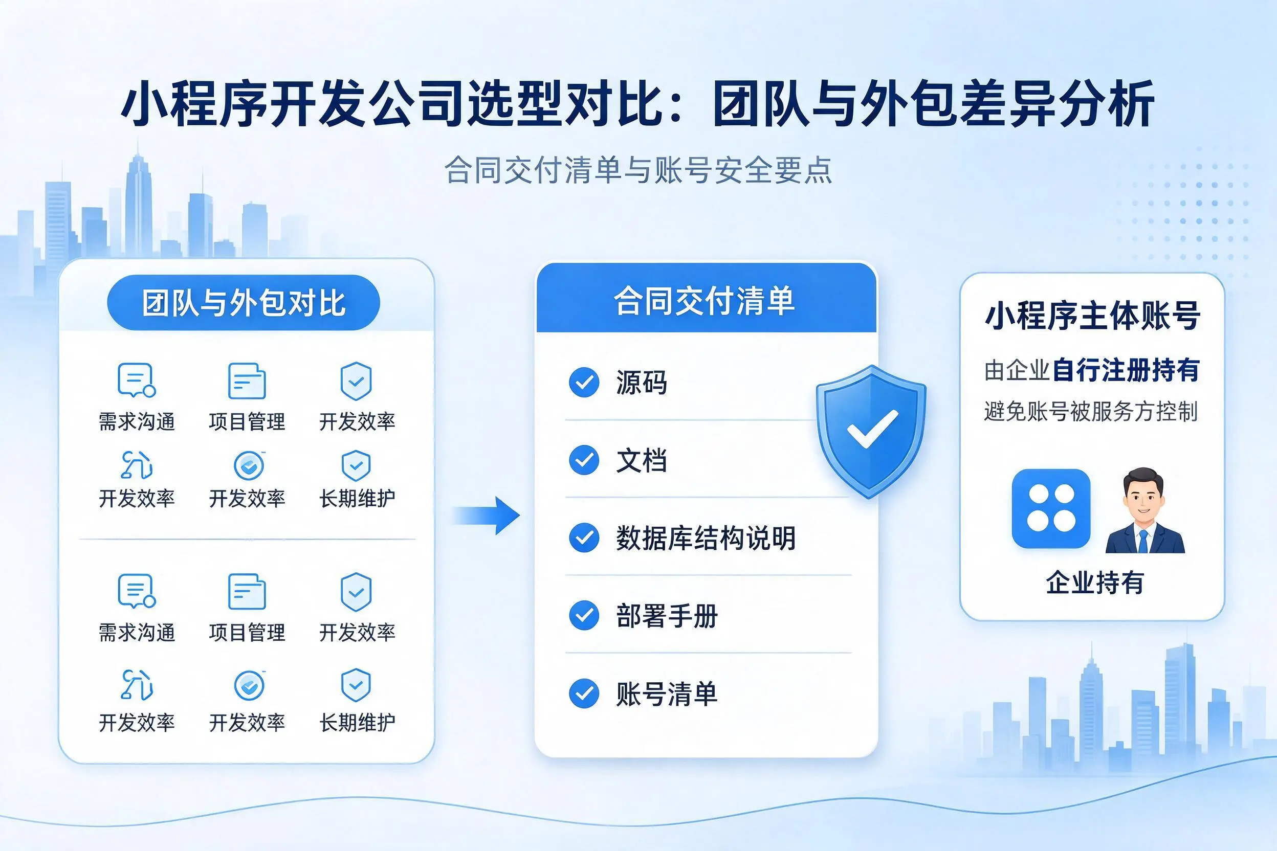 防城港小程序开发公司选型对比：团队与外包差异分析