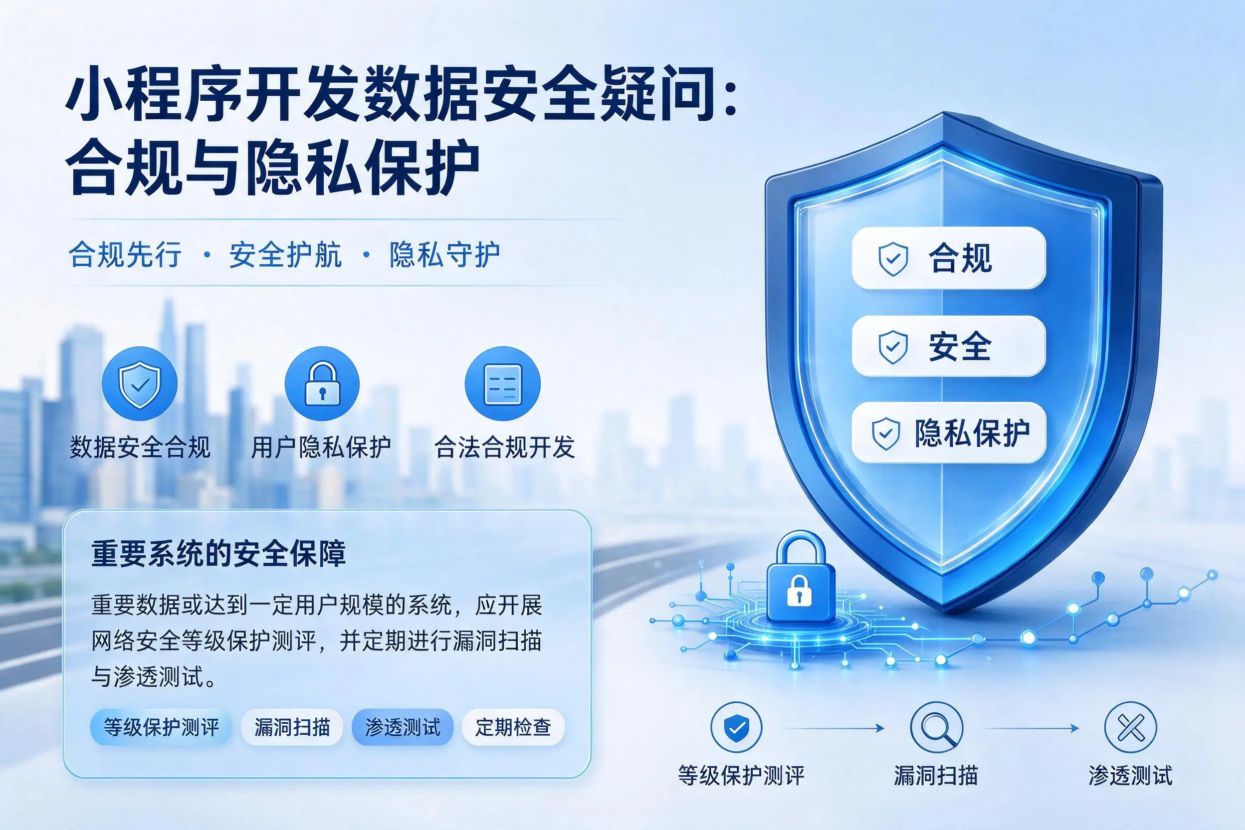 防城港小程序开发数据安全疑问：合规与隐私保护
