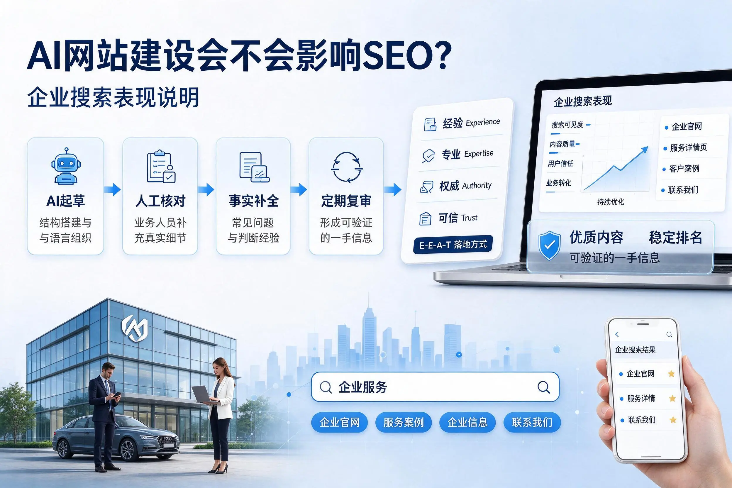 AI网站建设会不会影响SEO?防城港企业搜索表现说明